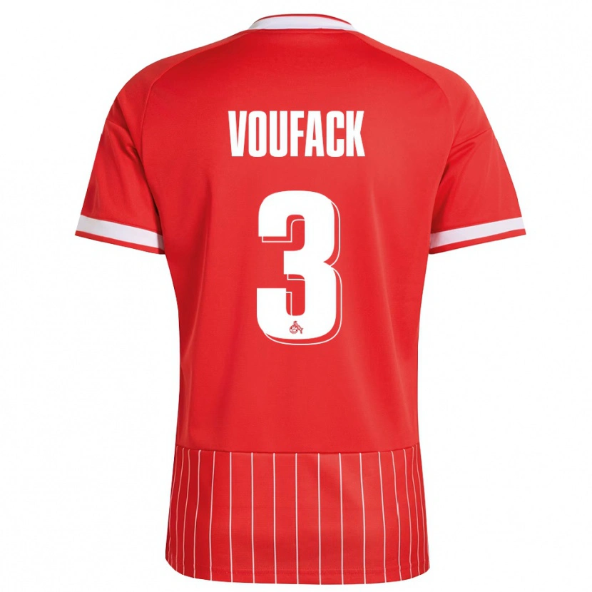 Danxen Hombre Camiseta Lionel Voufack #3 Verde Rojo Blanco 2ª Equipación 2026/27 La Camisa
