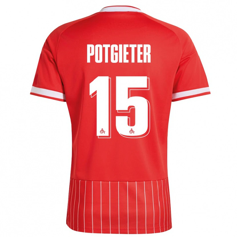 Danxen Hombre Camiseta Jaylen Potgieter #15 Verde Rojo Blanco 2ª Equipación 2026/27 La Camisa