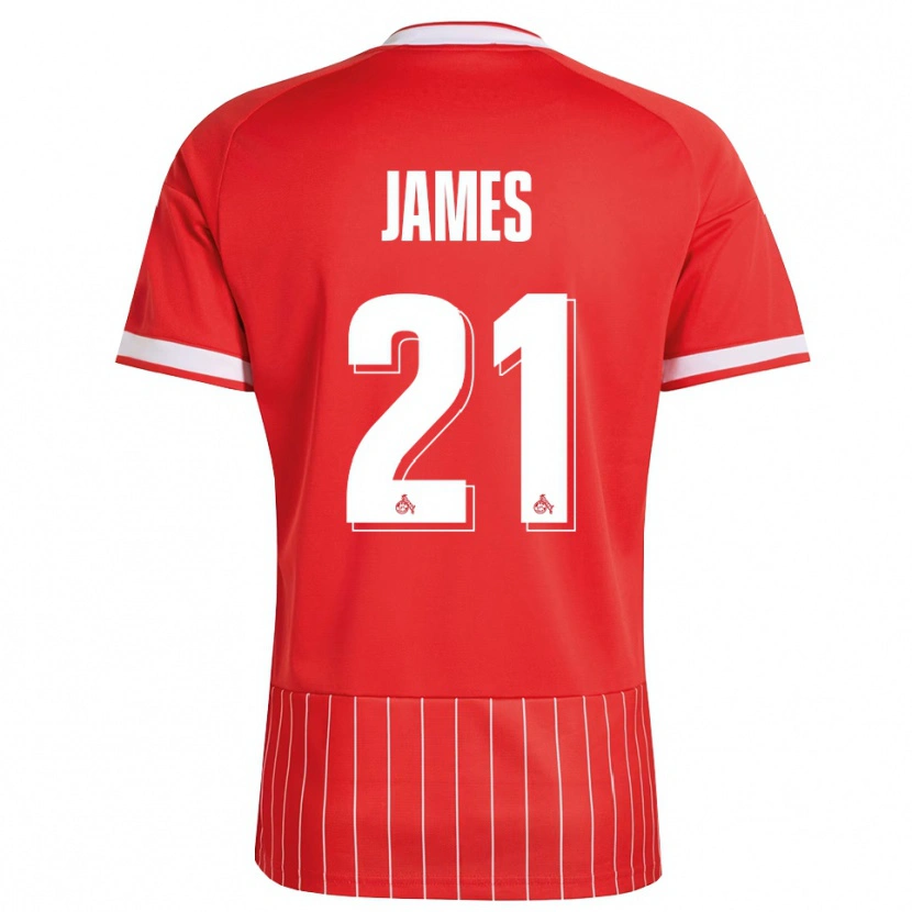 Danxen Hombre Camiseta Martin James #21 Verde Rojo Blanco 2ª Equipación 2026/27 La Camisa