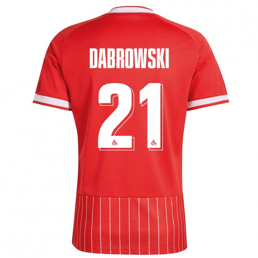 Danxen Hombre Camiseta Luc Dabrowski #21 Verde Rojo Blanco 2ª Equipación 2026/27 La Camisa