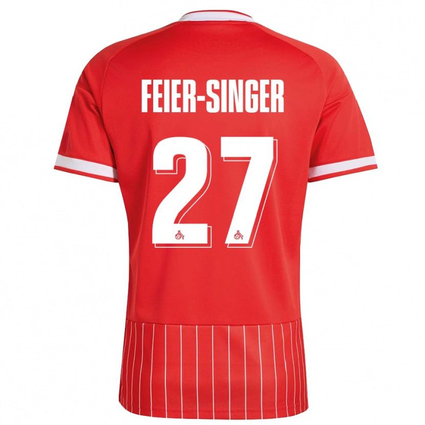 Danxen Hombre Camiseta Laura Feier-Singer #27 Verde Rojo Blanco 2ª Equipación 2026/27 La Camisa
