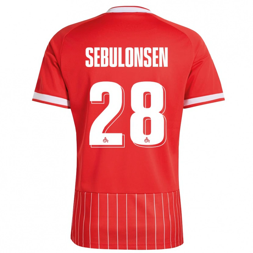 Danxen Hombre Camiseta Sebastian Sebulonsen #28 Verde Rojo Blanco 2ª Equipación 2026/27 La Camisa