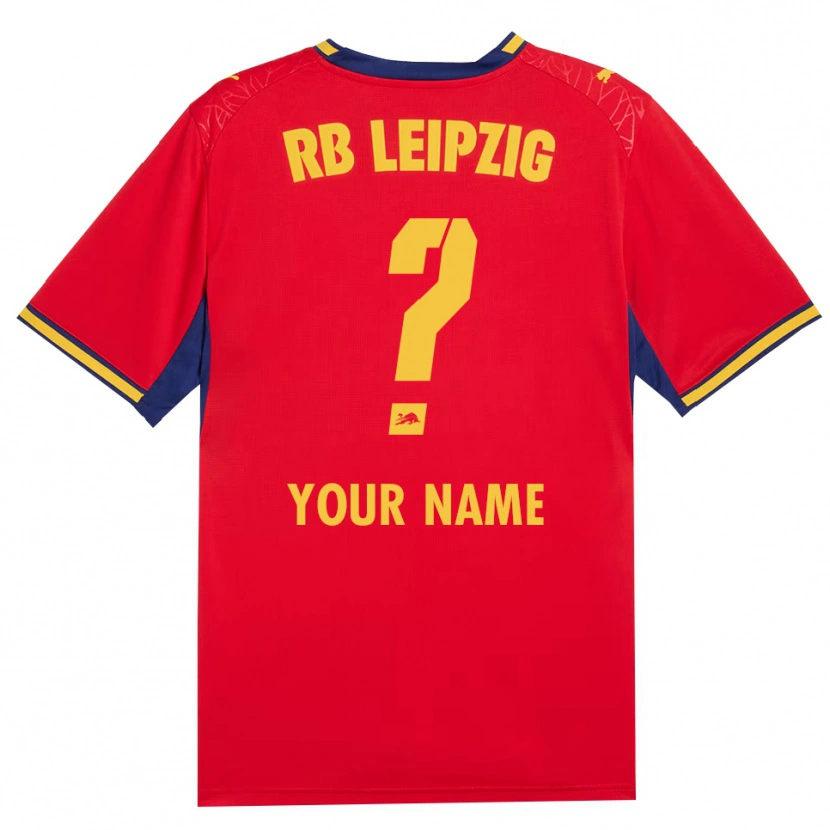 Danxen Hombre Camiseta Su Nombre #0 Azul Real Rojo Amarillo 2ª Equipación 2026/27 La Camisa