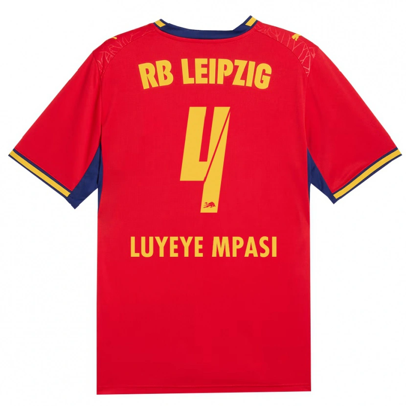 Danxen Hombre Camiseta Seal Luyeye Mpasi #4 Azul Real Rojo Amarillo 2ª Equipación 2026/27 La Camisa