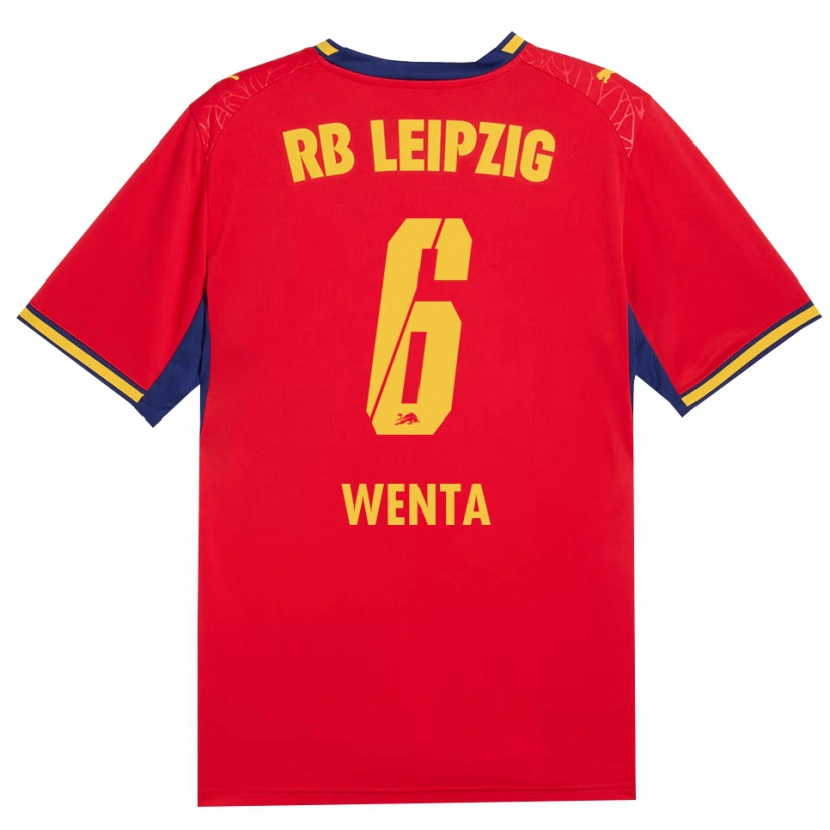 Danxen Hombre Camiseta Julian Wenta #6 Azul Real Rojo Amarillo 2ª Equipación 2026/27 La Camisa