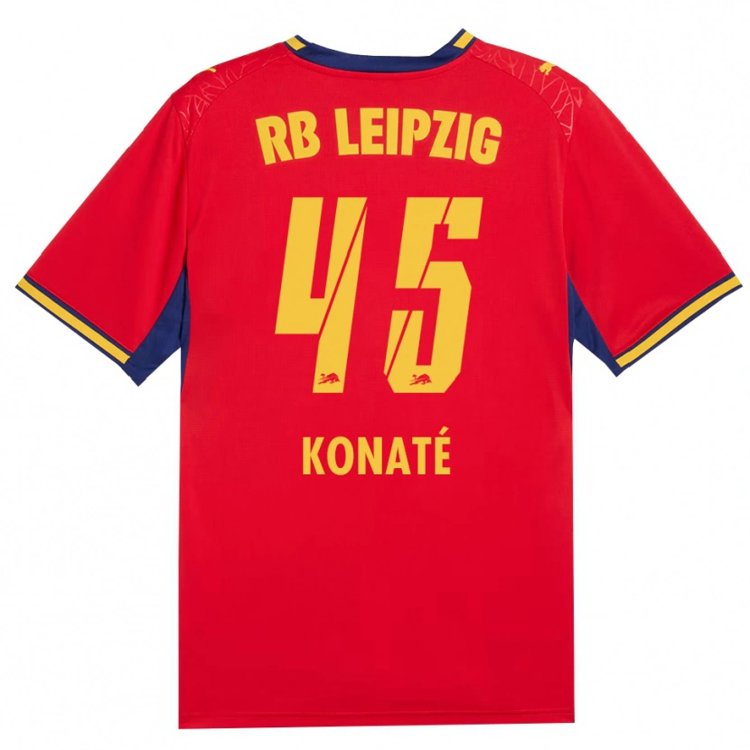 Danxen Hombre Camiseta Samba Konaté #45 Azul Real Rojo Amarillo 2ª Equipación 2026/27 La Camisa