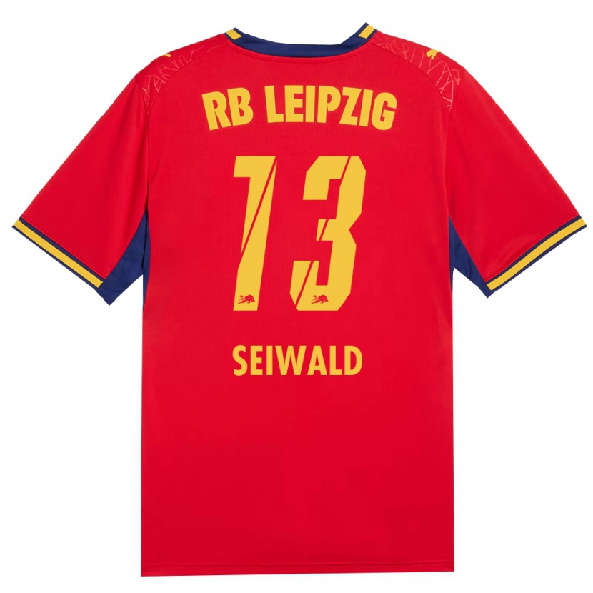 Danxen Hombre Camiseta Nicolas Seiwald #13 Azul Real Rojo Amarillo 2ª Equipación 2026/27 La Camisa
