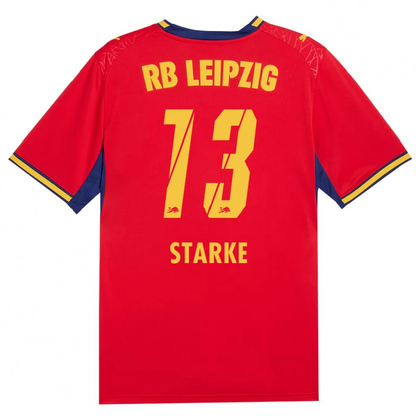 Danxen Hombre Camiseta Sandra Starke #13 Azul Real Rojo Amarillo 2ª Equipación 2026/27 La Camisa