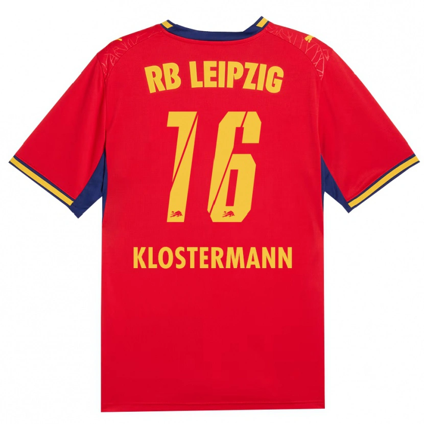Danxen Hombre Camiseta Lukas Klostermann #16 Azul Real Rojo Amarillo 2ª Equipación 2026/27 La Camisa