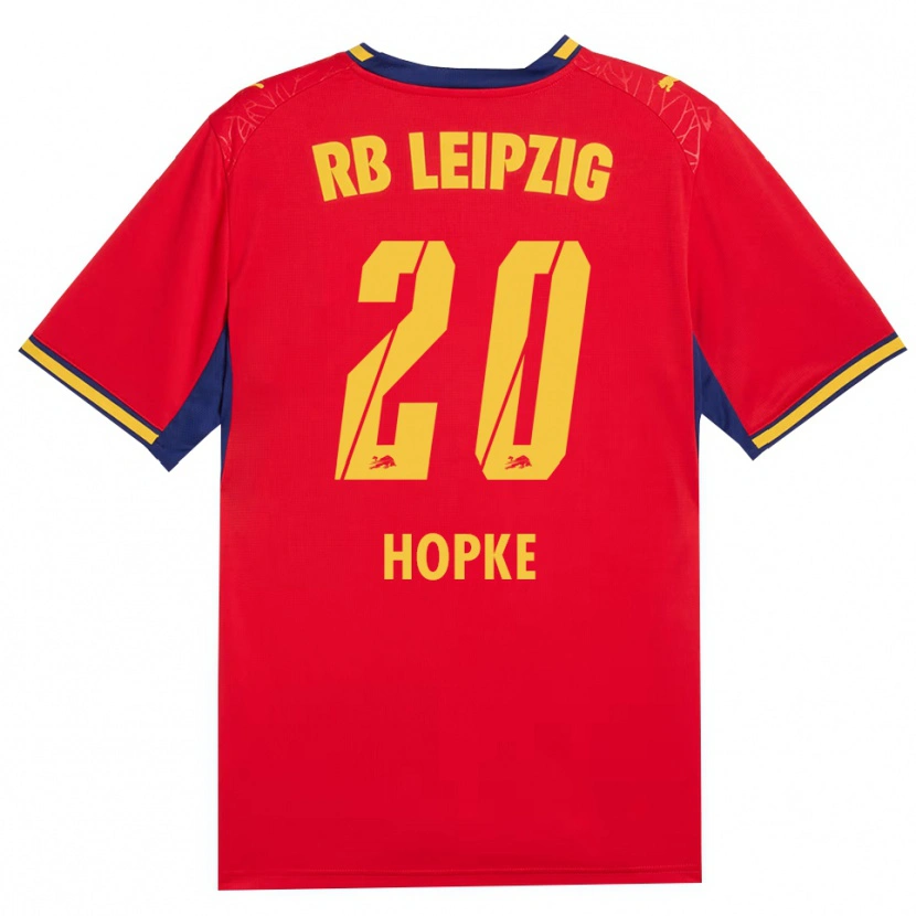Danxen Hombre Camiseta Hannes Hopke #20 Azul Real Rojo Amarillo 2ª Equipación 2026/27 La Camisa