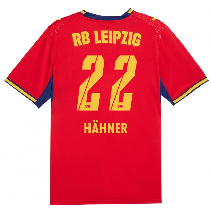 Danxen Hombre Camiseta Elian Hähner #22 Azul Real Rojo Amarillo 2ª Equipación 2026/27 La Camisa