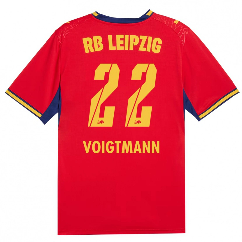 Danxen Hombre Camiseta Alexander Voigtmann #22 Azul Real Rojo Amarillo 2ª Equipación 2026/27 La Camisa