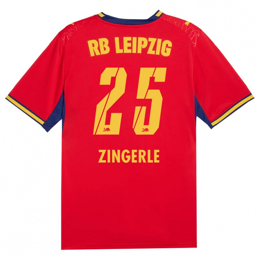 Danxen Hombre Camiseta Leopold Zingerle #25 Azul Real Rojo Amarillo 2ª Equipación 2026/27 La Camisa