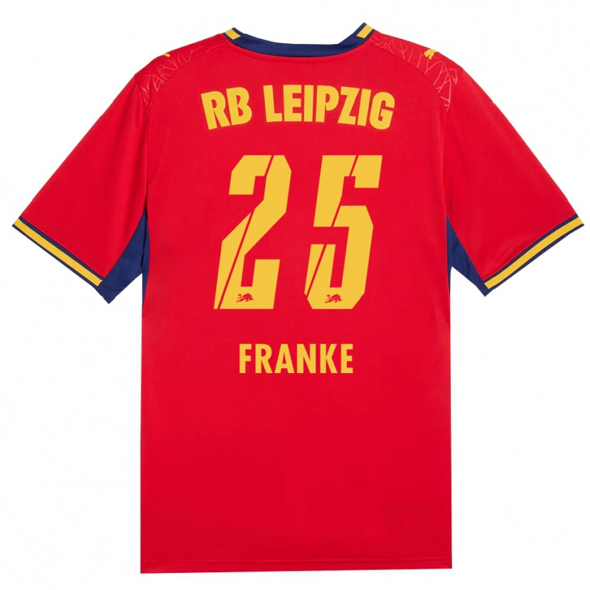 Danxen Hombre Camiseta Lenny Franke #25 Azul Real Rojo Amarillo 2ª Equipación 2026/27 La Camisa