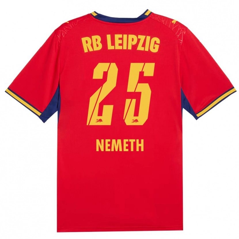 Danxen Hombre Camiseta Diána Németh #25 Azul Real Rojo Amarillo 2ª Equipación 2026/27 La Camisa