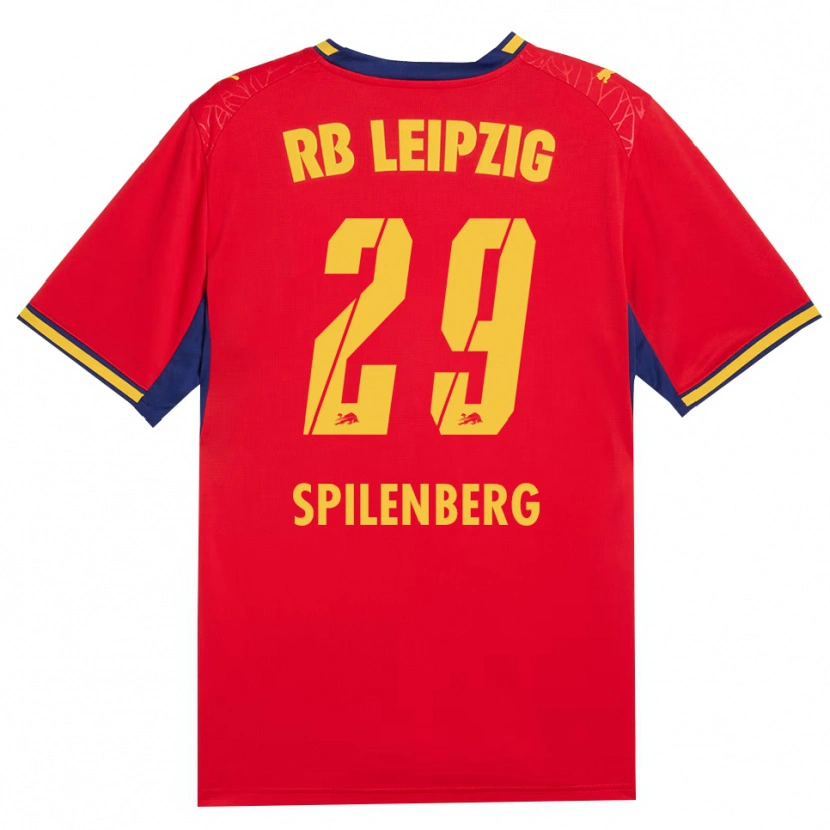 Danxen Hombre Camiseta Maja Spilenberg #29 Azul Real Rojo Amarillo 2ª Equipación 2026/27 La Camisa