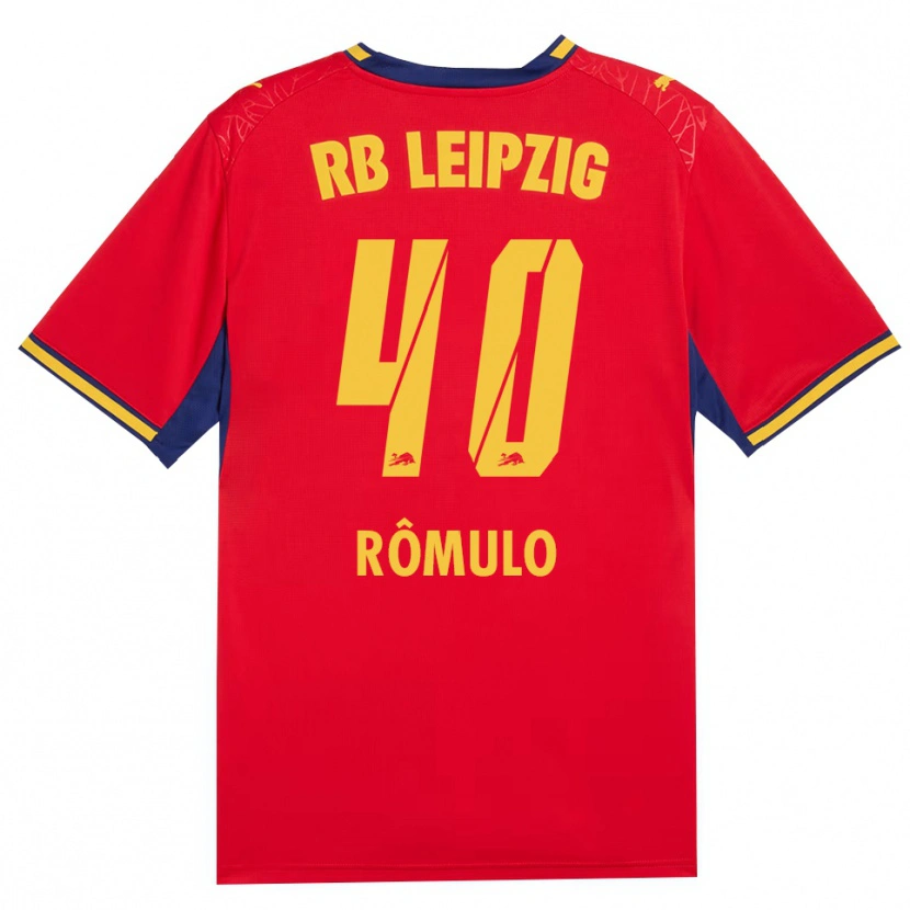 Danxen Hombre Camiseta Rômulo José Cardoso Da Cruz #40 Azul Real Rojo Amarillo 2ª Equipación 2026/27 La Camisa