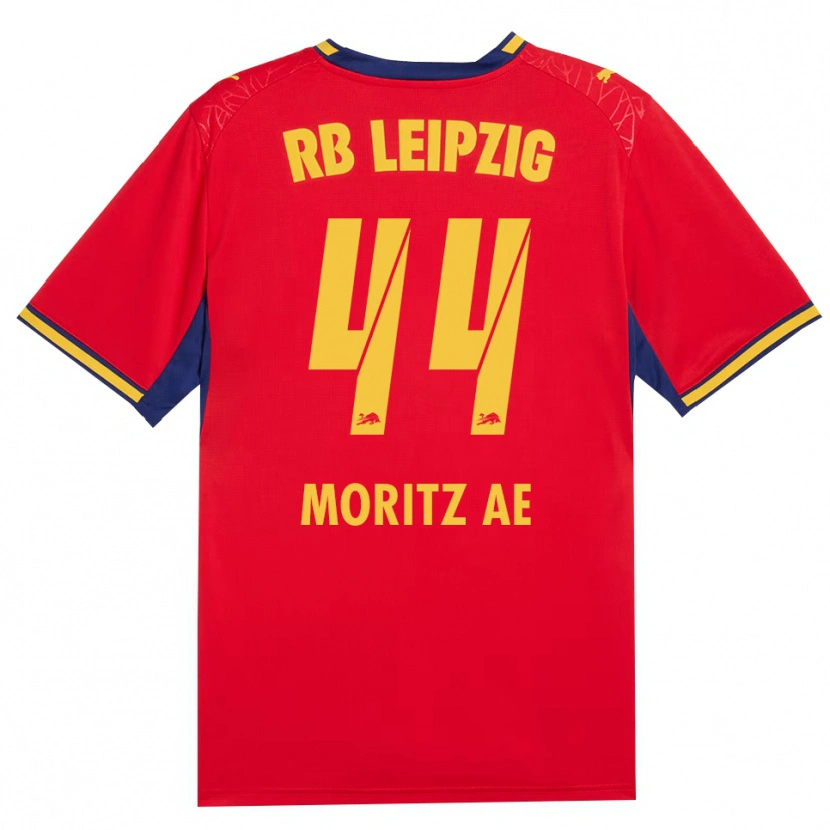 Danxen Hombre Camiseta Moritz Aé #44 Azul Real Rojo Amarillo 2ª Equipación 2026/27 La Camisa