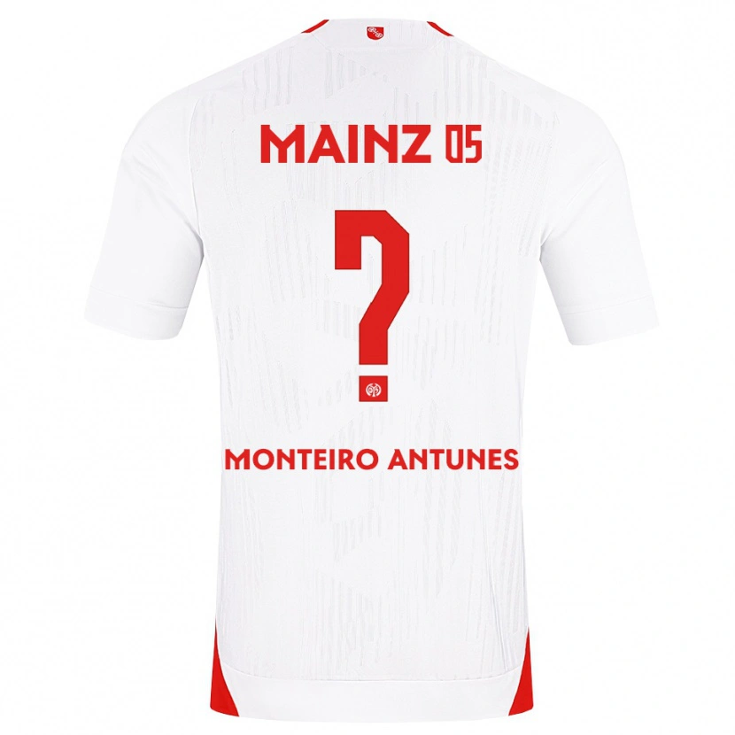 Danxen Hombre Camiseta Rafael Monteiro Antunes #0 Blanco Rojo Amarillo 2ª Equipación 2026/27 La Camisa