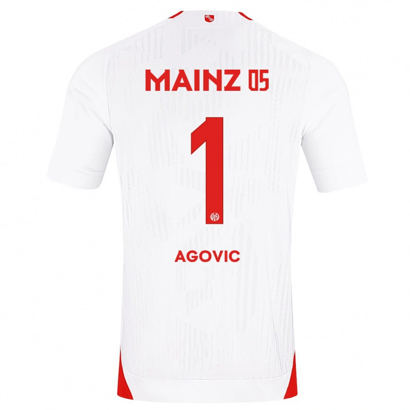 Danxen Hombre Camiseta Daris Agovic #1 Blanco Rojo Amarillo 2ª Equipación 2026/27 La Camisa