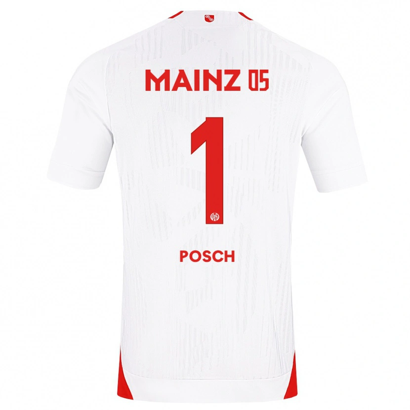 Danxen Hombre Camiseta Daniel Posch #1 Blanco Rojo Amarillo 2ª Equipación 2026/27 La Camisa