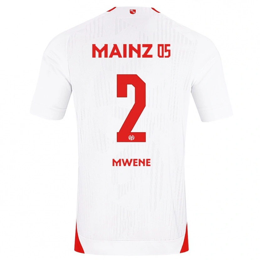 Danxen Hombre Camiseta Phillipp Mwene #2 Blanco Rojo Amarillo 2ª Equipación 2026/27 La Camisa
