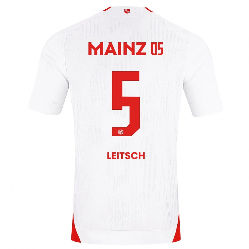 Danxen Hombre Camiseta Maxim Leitsch #5 Blanco Rojo Amarillo 2ª Equipación 2026/27 La Camisa