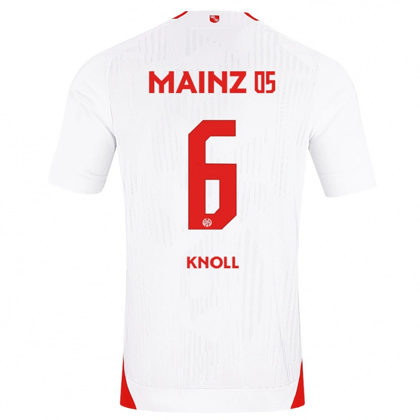 Danxen Hombre Camiseta Max Knoll #6 Blanco Rojo Amarillo 2ª Equipación 2026/27 La Camisa