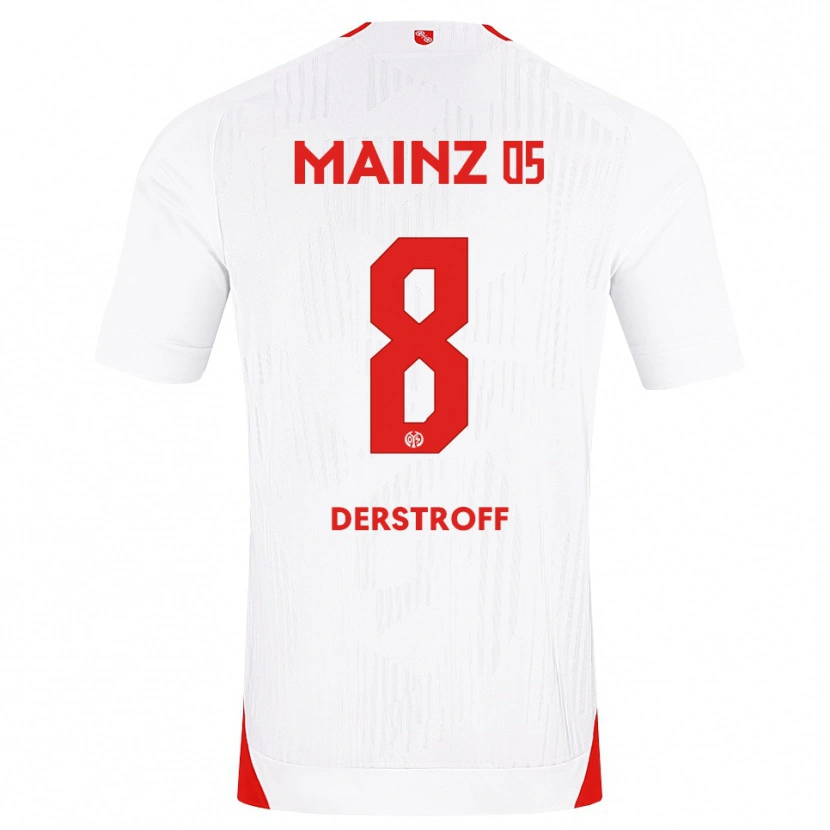 Danxen Hombre Camiseta Julian Derstroff #8 Blanco Rojo Amarillo 2ª Equipación 2026/27 La Camisa