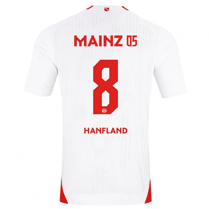 Danxen Hombre Camiseta Paul Hanfland #8 Blanco Rojo Amarillo 2ª Equipación 2026/27 La Camisa