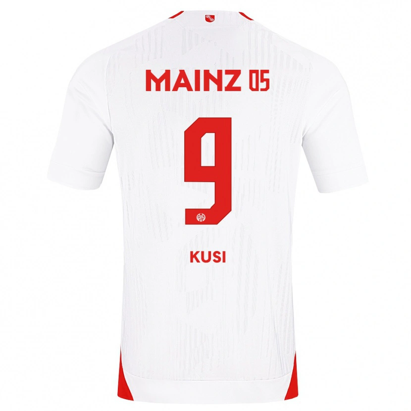 Danxen Hombre Camiseta Jemain Kusi #9 Blanco Rojo Amarillo 2ª Equipación 2026/27 La Camisa