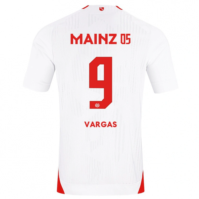 Danxen Hombre Camiseta Nayrobi Vargas #9 Blanco Rojo Amarillo 2ª Equipación 2026/27 La Camisa