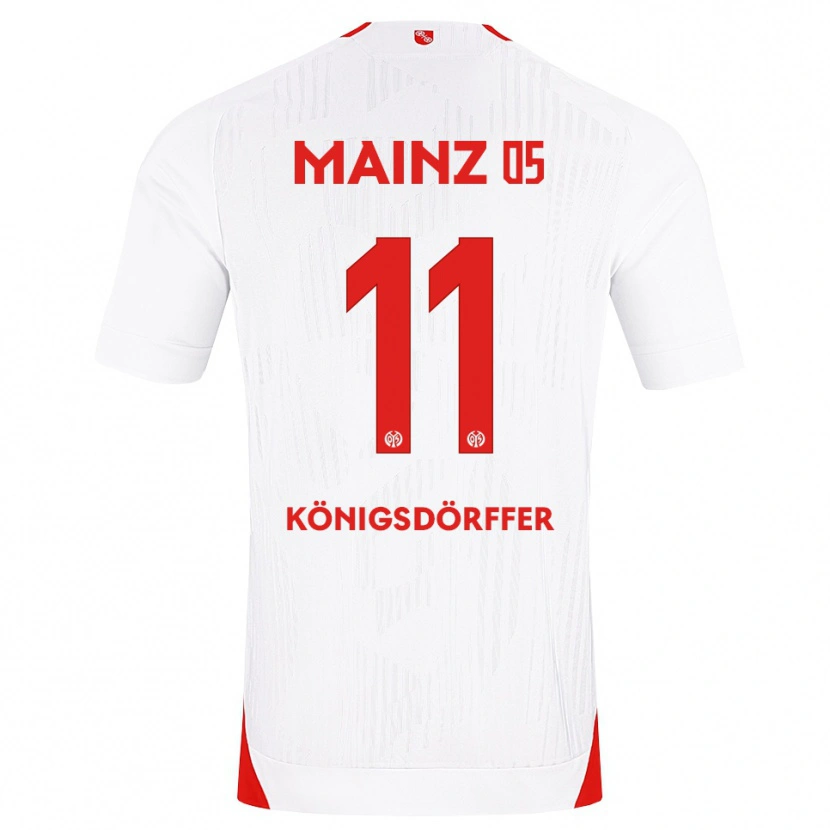 Danxen Hombre Camiseta Ransford Königsdörffer #11 Blanco Rojo Amarillo 2ª Equipación 2026/27 La Camisa