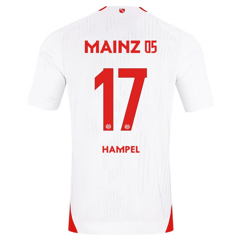 Danxen Hombre Camiseta Luca Hampel #17 Blanco Rojo Amarillo 2ª Equipación 2026/27 La Camisa