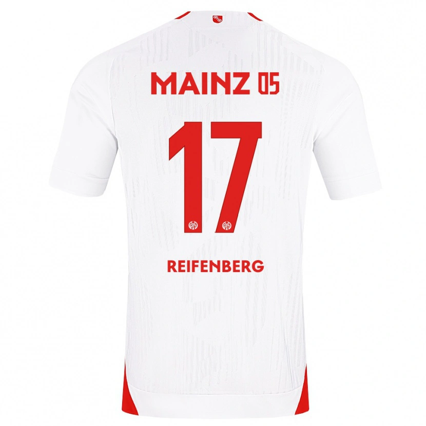 Danxen Hombre Camiseta Michelle Reifenberg #17 Blanco Rojo Amarillo 2ª Equipación 2026/27 La Camisa