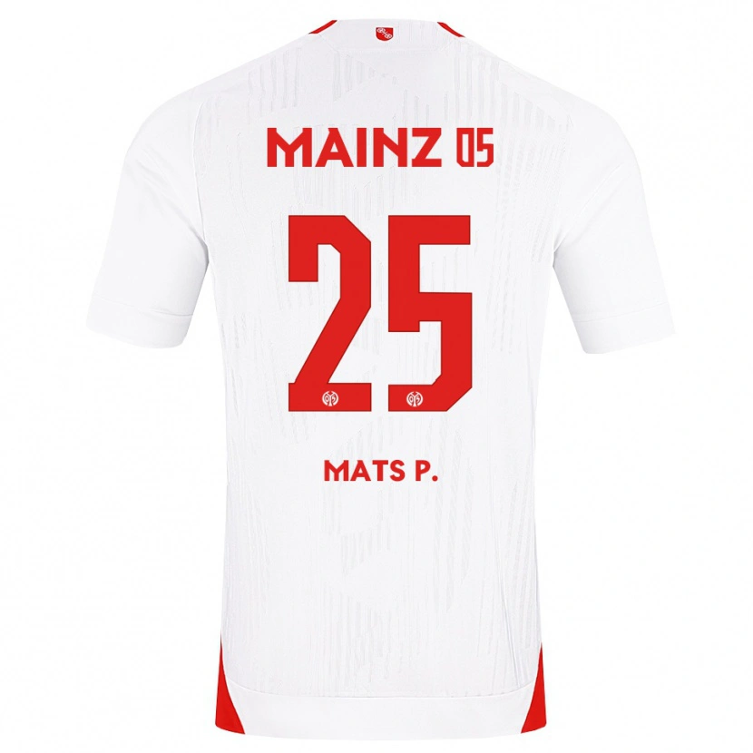 Danxen Hombre Camiseta Mats Preßler #25 Blanco Rojo Amarillo 2ª Equipación 2026/27 La Camisa