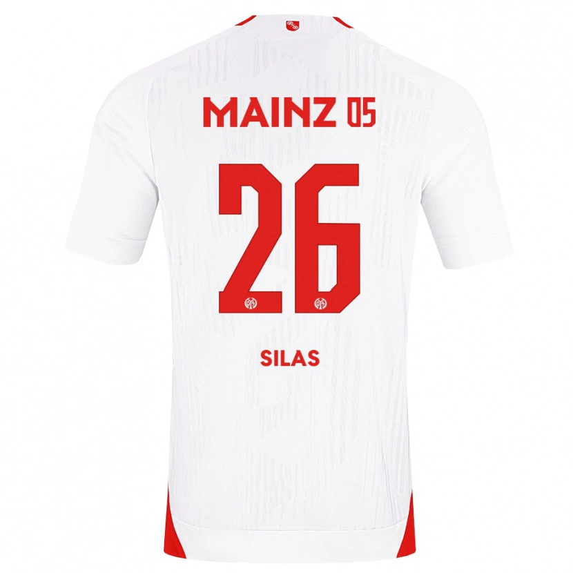 Danxen Hombre Camiseta Silas Katompa Mvumpa #26 Blanco Rojo Amarillo 2ª Equipación 2026/27 La Camisa