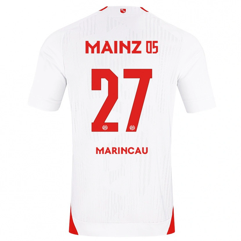 Danxen Hombre Camiseta Emanuel Marincău #27 Blanco Rojo Amarillo 2ª Equipación 2026/27 La Camisa