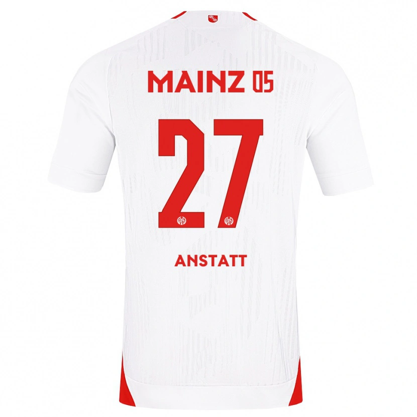 Danxen Hombre Camiseta Nadine Anstatt #27 Blanco Rojo Amarillo 2ª Equipación 2026/27 La Camisa