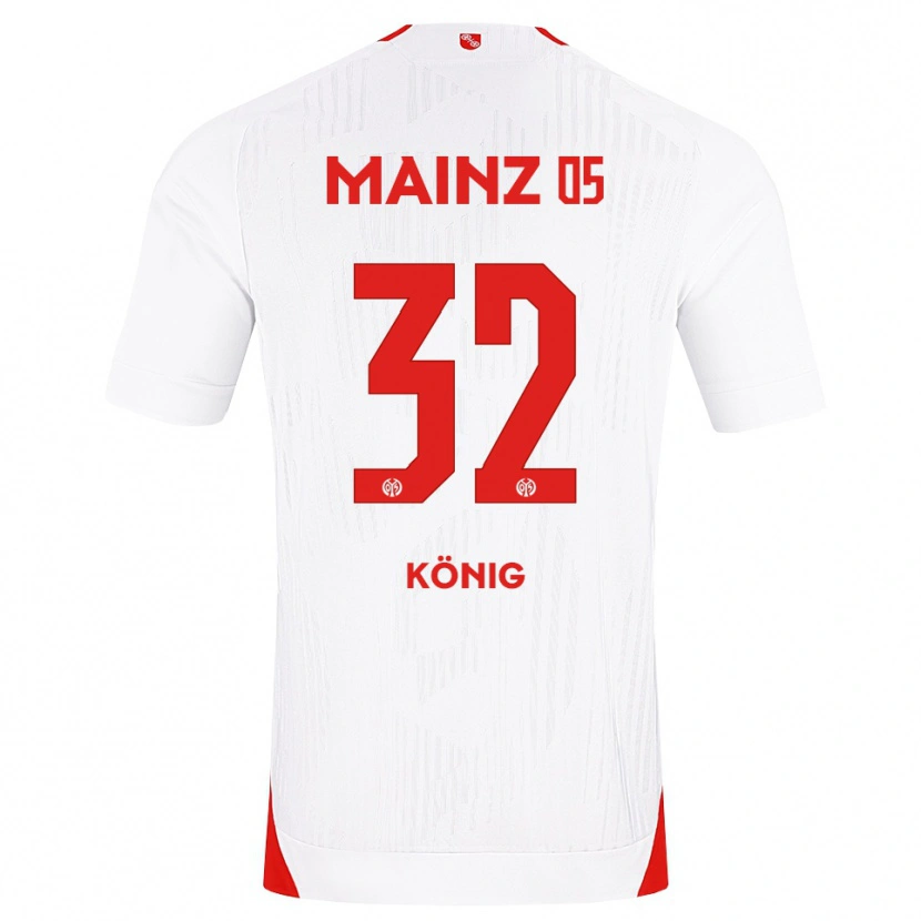 Danxen Hombre Camiseta Raúl König #32 Blanco Rojo Amarillo 2ª Equipación 2026/27 La Camisa