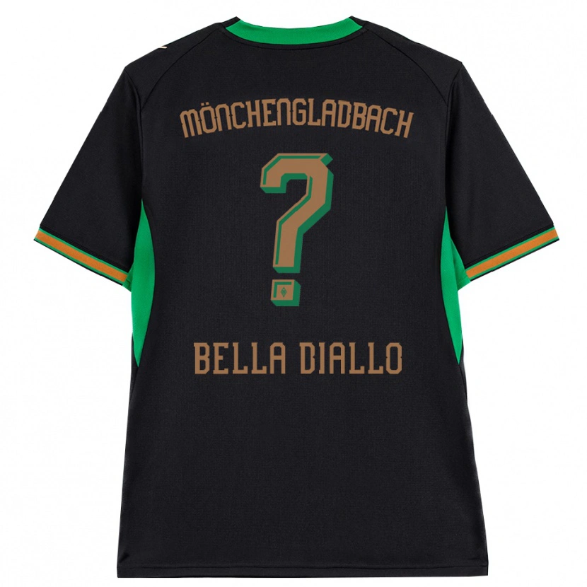 Danxen Hombre Camiseta Oumar Bella Diallo #0 Negro Naranja Verde Marrón 2ª Equipación 2026/27 La Camisa