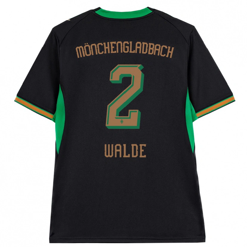 Danxen Hombre Camiseta Simon Walde #2 Negro Naranja Verde Marrón 2ª Equipación 2026/27 La Camisa