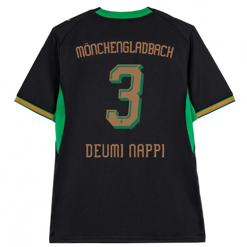 Danxen Hombre Camiseta Dimitrie Deumi Nappi #3 Negro Naranja Verde Marrón 2ª Equipación 2026/27 La Camisa