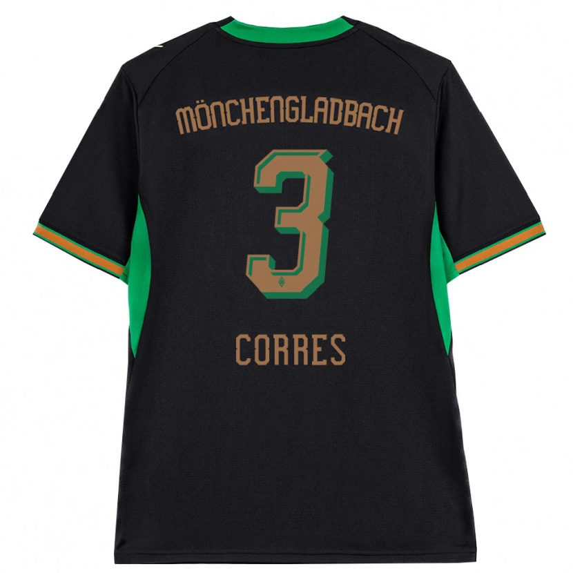 Danxen Hombre Camiseta Carolin Corres #3 Negro Naranja Verde Marrón 2ª Equipación 2026/27 La Camisa