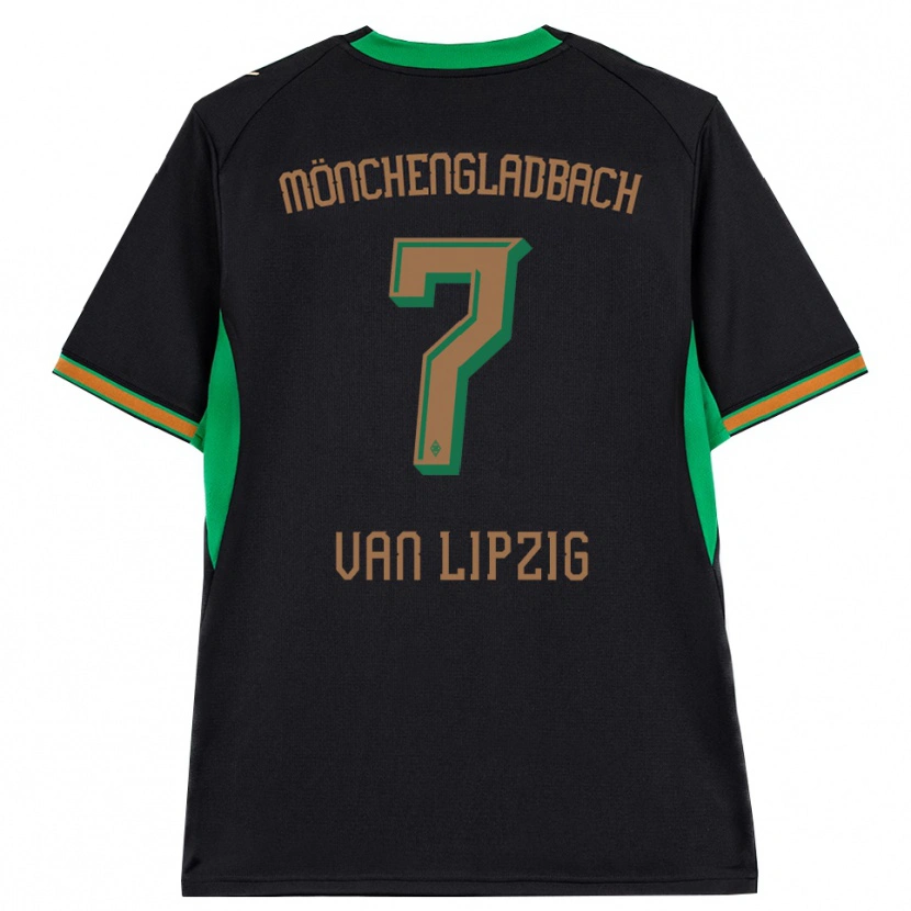 Danxen Hombre Camiseta Mika Van Lipzig #7 Negro Naranja Verde Marrón 2ª Equipación 2026/27 La Camisa