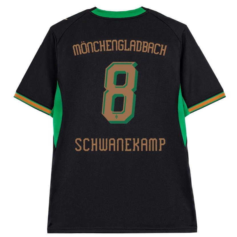 Danxen Hombre Camiseta Jana Schwanekamp #8 Negro Naranja Verde Marrón 2ª Equipación 2026/27 La Camisa