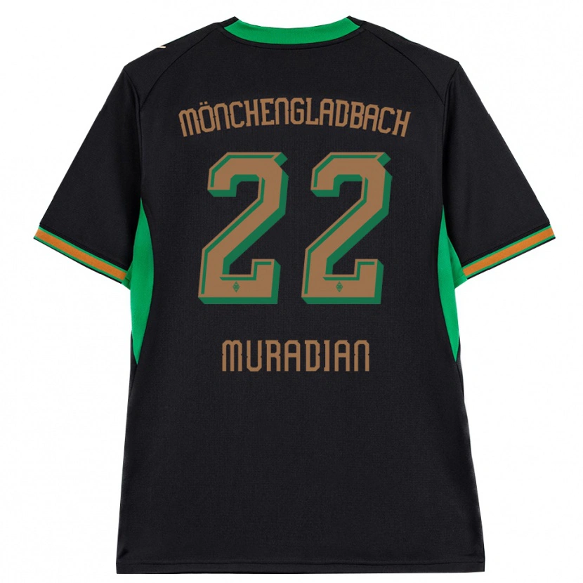 Danxen Hombre Camiseta Artem Muradyan #22 Negro Naranja Verde Marrón 2ª Equipación 2026/27 La Camisa