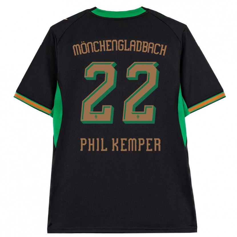 Danxen Hombre Camiseta Phil Kemper #22 Negro Naranja Verde Marrón 2ª Equipación 2026/27 La Camisa