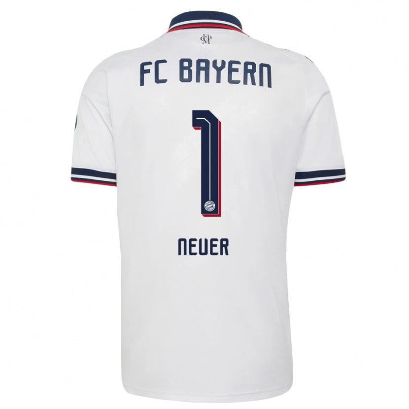 Danxen Hombre Camiseta Manuel Neuer #1 Gris Blanco Rojo 2ª Equipación 2026/27 La Camisa