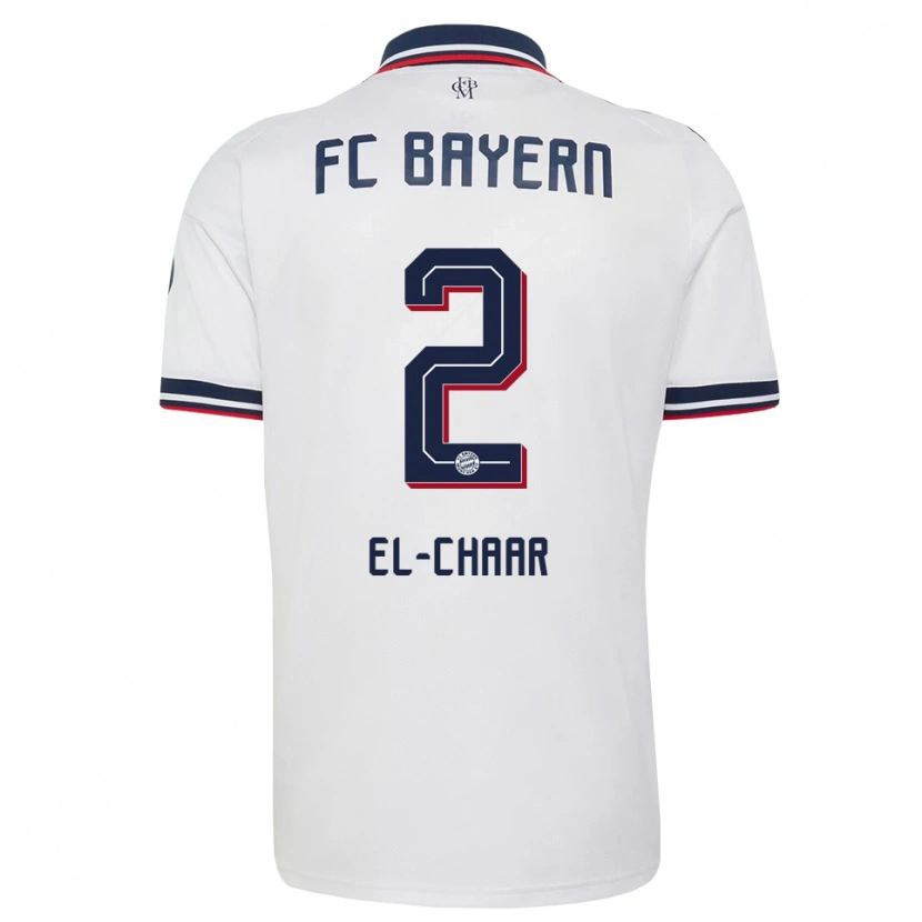 Danxen Hombre Camiseta Adam El-Chaar #2 Gris Blanco Rojo 2ª Equipación 2026/27 La Camisa